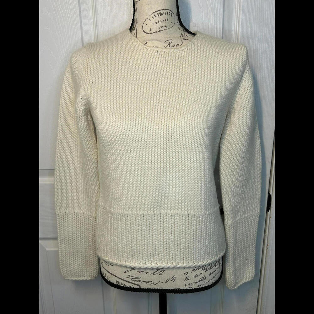 Gap Cream‎ Wool Knit Pull over Sweater Women's size M